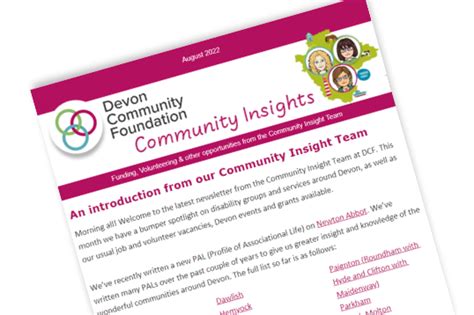 Devon Community Foundation Homepage.